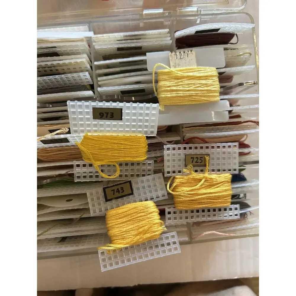 Vtg Case of DMC Carded/Numbered Embroidery Floss Thread Needlepoint Cross Stitch